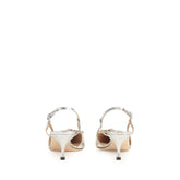 sr Godiva Precious - Chaussures à bride arrière Argento | Sergio Rossi