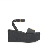 Surge Flatform Sandal - Indigo | Sergio Rossi