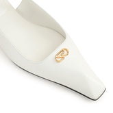 Surge Slingback - White | Sergio Rossi