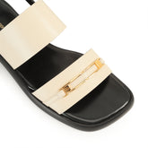 Bitt Sandal - Parchment | Sergio Rossi