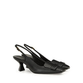 sr1 Sculpt Slingback - Black | Sergio Rossi
