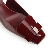 sr1 Sculpt Slingback - Maroon | Sergio Rossi