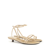 Braid Flat Sandal - Parchment | Sergio Rossi