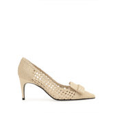 sr1 Braid Pump - Parchment | Sergio Rossi