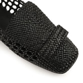 sr1 Braid Slipper - Black | Sergio Rossi