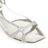 Serpentine Sandal - Silver | Sergio Rossi