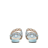 sr Mermaid - Sandal Flat Blue Paradise | Sergio Rossi