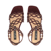 sr Mermaid - Sandal Flat Wine | Sergio Rossi