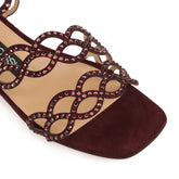 sr Mermaid - Sandal Flat Wine | Sergio Rossi