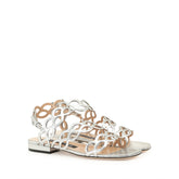 sr Mermaid - Sandal Flat Argento | Sergio Rossi
