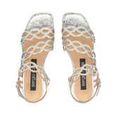 sr Mermaid - Sandal Flat Argento | Sergio Rossi