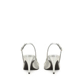 sr1 - Slingback Nero/Argento | Sergio Rossi