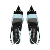 sr1 - Slingback Nero/Blue Paradise | Sergio Rossi