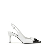 sr1 - Slingback Black/White | Sergio Rossi