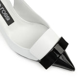 sr1 - Slingback Black/White | Sergio Rossi