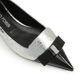 sr1 - Ballerina Nero/Argento | Sergio Rossi