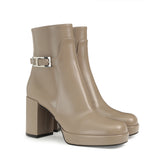 sr Nora - Bootie Taupe | Sergio Rossi