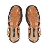 sr Twenty Buckle - Sandal Heel Macadamia | Sergio Rossi