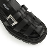 sr Twenty Buckle - Sandal Heel Black | Sergio Rossi