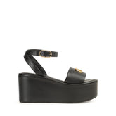Surge Flatform Sandal - Black | Sergio Rossi