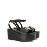 Surge Flatform Sandal - Black | Sergio Rossi