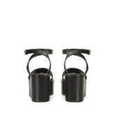 Surge Flatform Sandal - Black | Sergio Rossi
