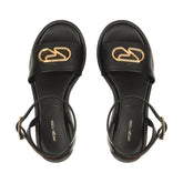 Surge Flatform Sandal - Black | Sergio Rossi