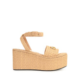Surge Flatform Sandal - Straw | Sergio Rossi