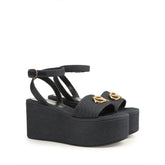 Surge Flatform Sandal - Indigo | Sergio Rossi