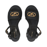 Surge Flatform Sandal - Indigo | Sergio Rossi