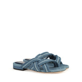 sr Watamu - Sandal Flat Indigo | Sergio Rossi