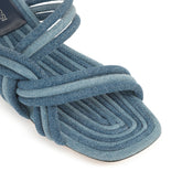 sr Watamu - Sandal Flat Indigo | Sergio Rossi