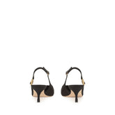 sr Sea Scale - Slingback Black | Sergio Rossi