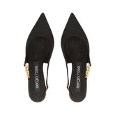 sr Sea Scale - Slingback Black | Sergio Rossi