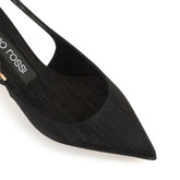 sr Sea Scale - Slingback Black | Sergio Rossi