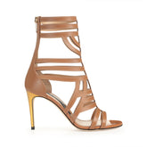 sr Agate - Sandal Heel Macadamia | Sergio Rossi