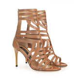 sr Agate - Sandal Heel Macadamia | Sergio Rossi