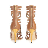 sr Agate - Sandal Heel Macadamia | Sergio Rossi