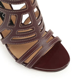 sr Agate - Sandal Heel Wine | Sergio Rossi