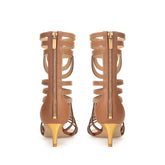 sr Agate - Sandal Heel Macadamia | Sergio Rossi