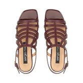 sr Agate - Sandal Flat Wine | Sergio Rossi