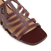 sr Agate - Sandal Flat Wine | Sergio Rossi