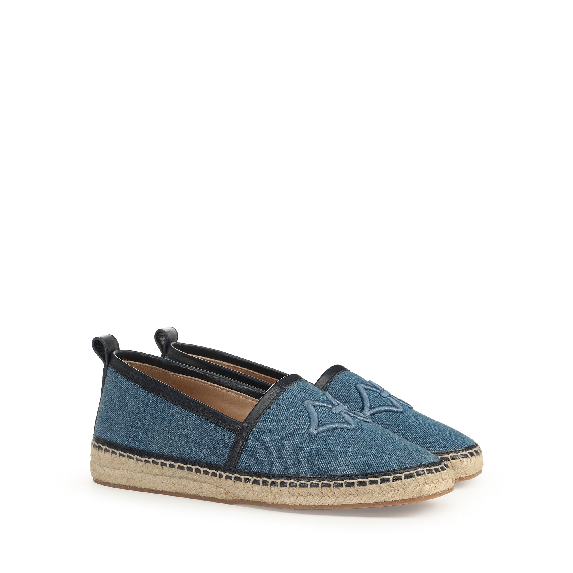 sr Sea Scale Embroidery Espadrillas Indigo Sergio Rossi