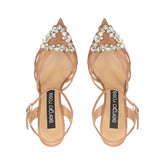 sr Godiva Precious - Sandal Heel Pecan | Sergio Rossi