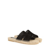 sr Micro Mermaid - Sandal Flat Black | Sergio Rossi