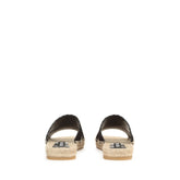sr Micro Mermaid - Sandal Flat Black | Sergio Rossi
