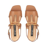 sr Nora - Sandal Flat Macadamia | Sergio Rossi