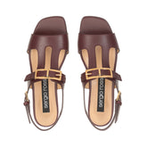 sr Nora - Sandal Flat Wine | Sergio Rossi