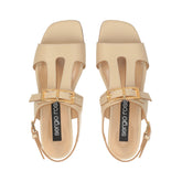 sr Nora - Sandal Flat Chalk | Sergio Rossi