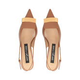 sr1 - Slingback Macadamia | Sergio Rossi